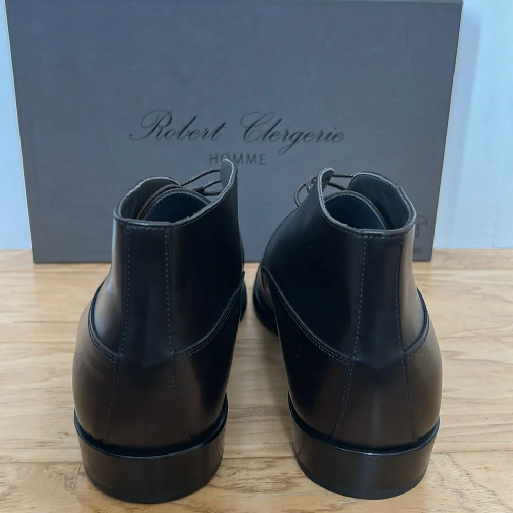 Robert Clergerie NIB Serge-dese Brown Leather Chukka Boot 10.5 EU 43 1/2